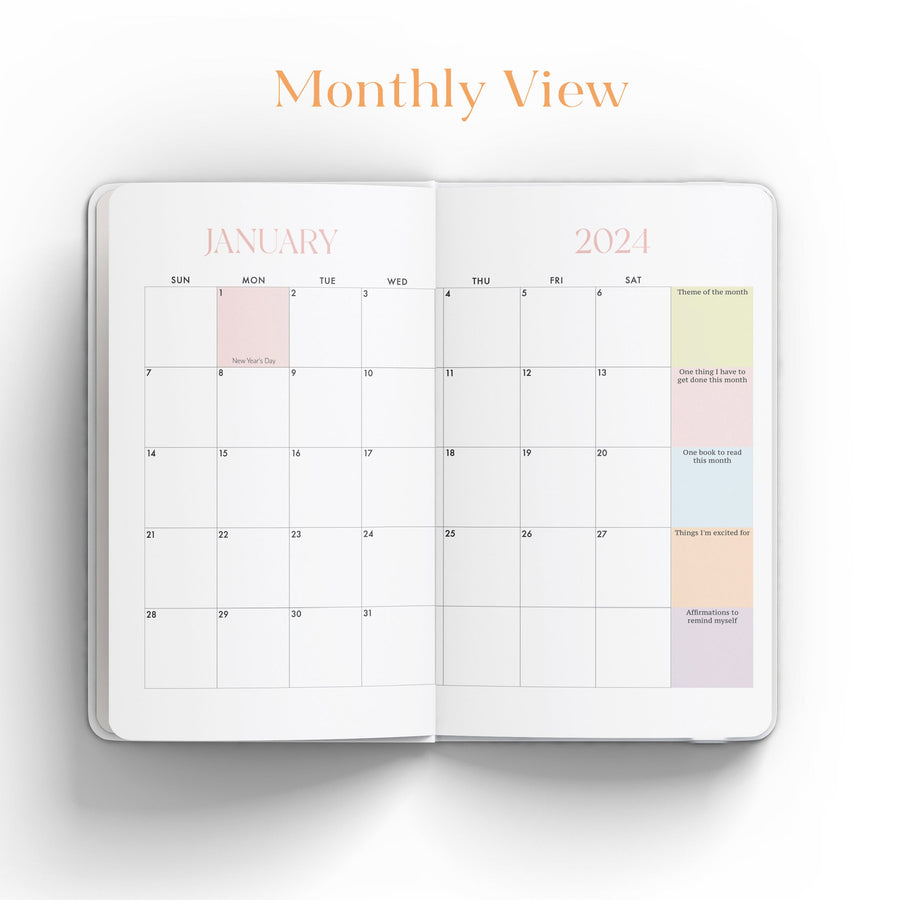 2024 Planner Rouge Pink