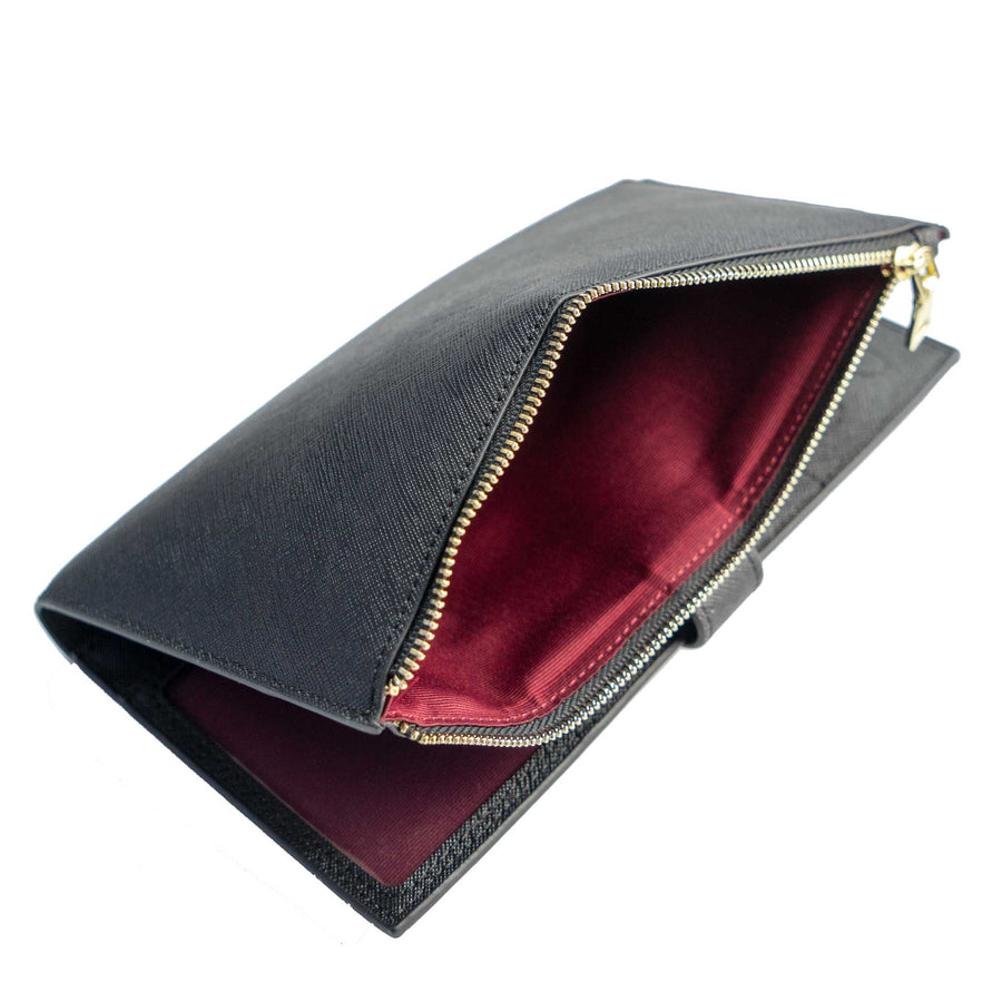 Black Travel Wallet with RFID Protection