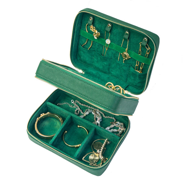 Emerald Green Eli Travel Jewelry Case | ANORAK