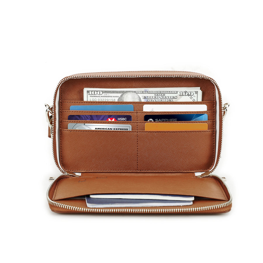 Caramel Brown XXL Travel Wallet