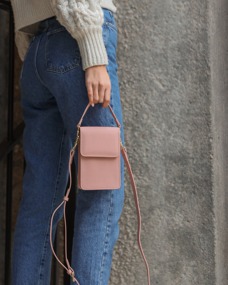 Lia Phone Bag - Nude Pink