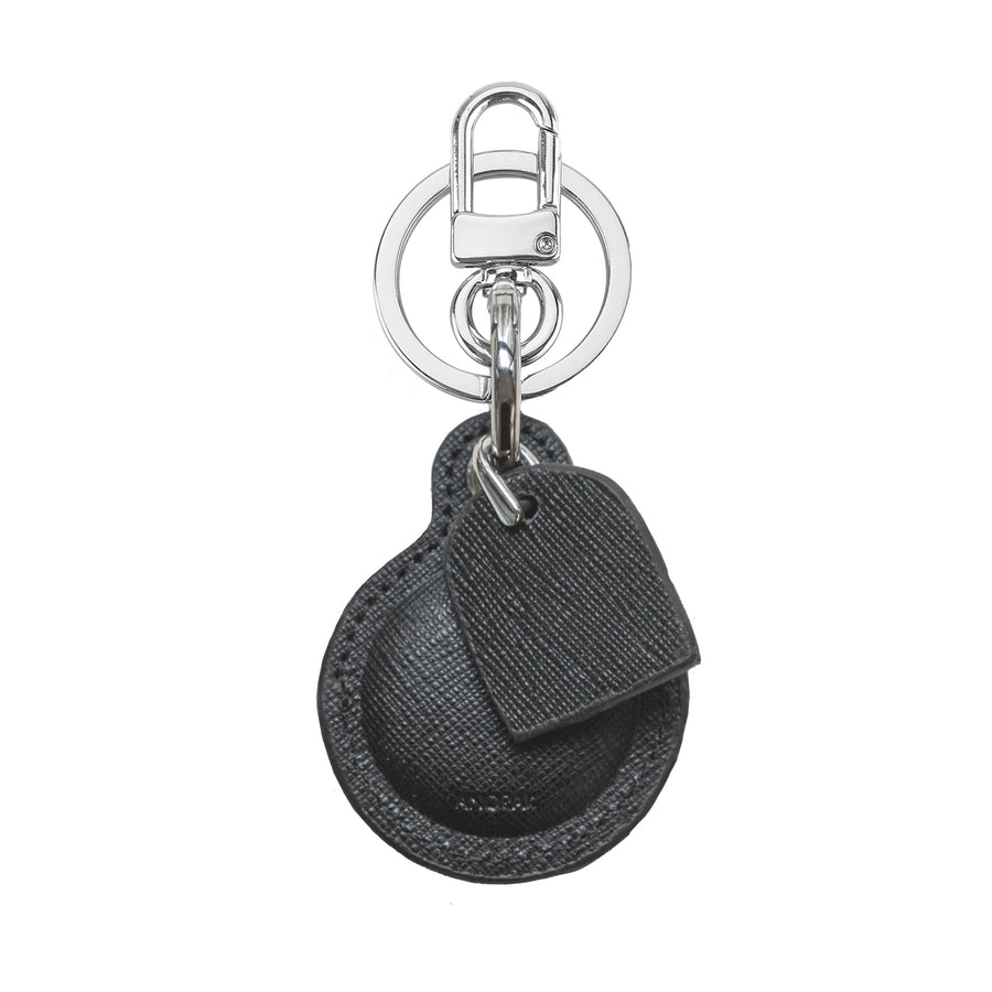 Black AirTag Key Ring