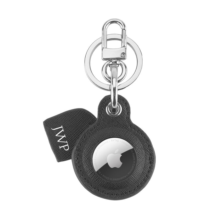 Black AirTag Key Ring