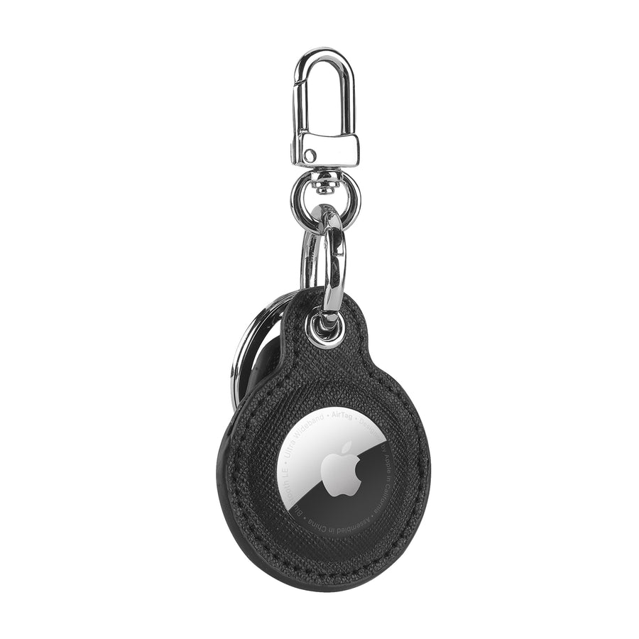 Black AirTag Key Ring