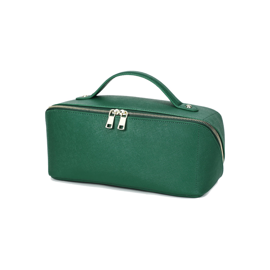 Ann Cosmetic Case - Emerald Green