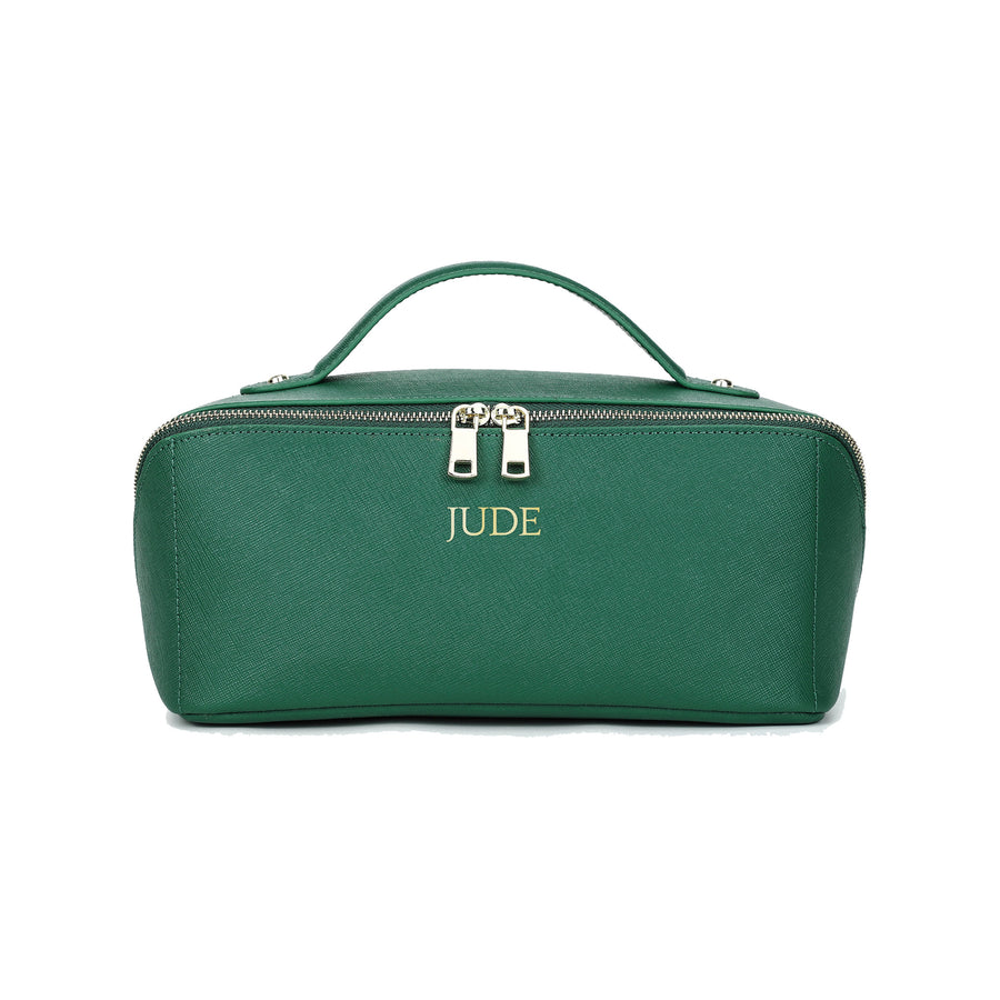 Ann Cosmetic Case - Emerald Green