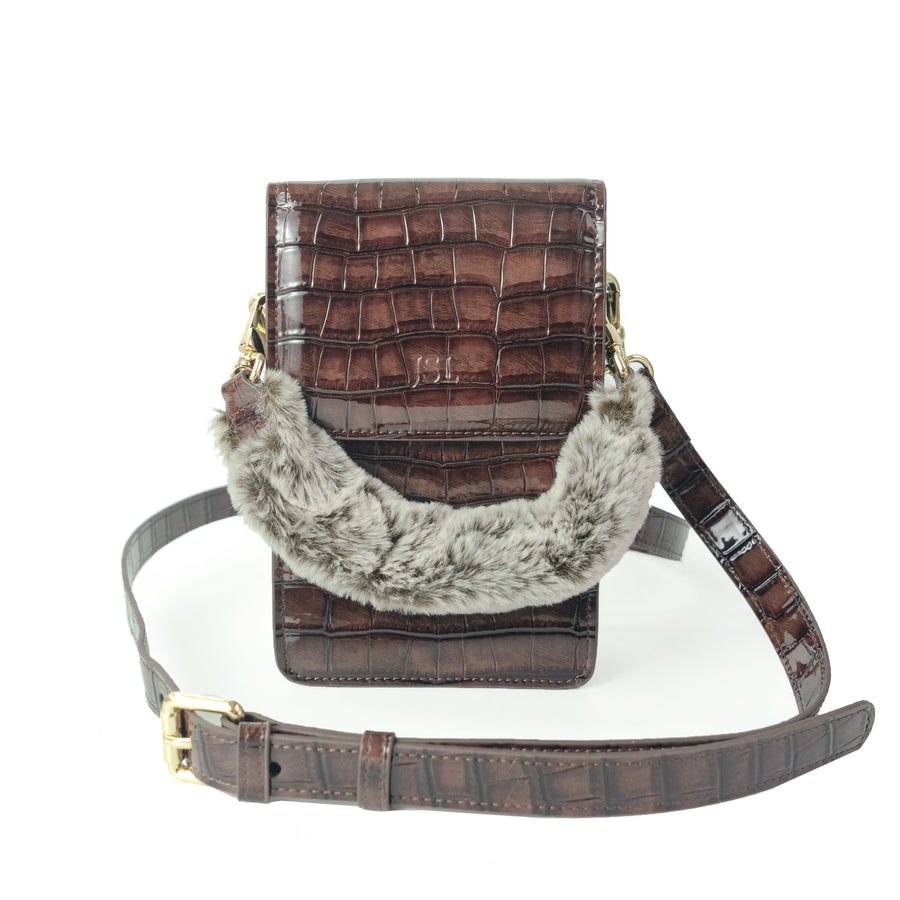 Fur strap - Brown