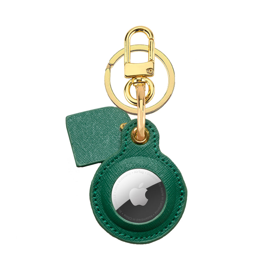 Emerald Green AirTag Key Ring