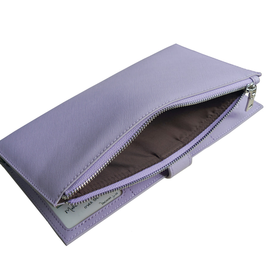 Lavender Travel Wallet with RFID protection