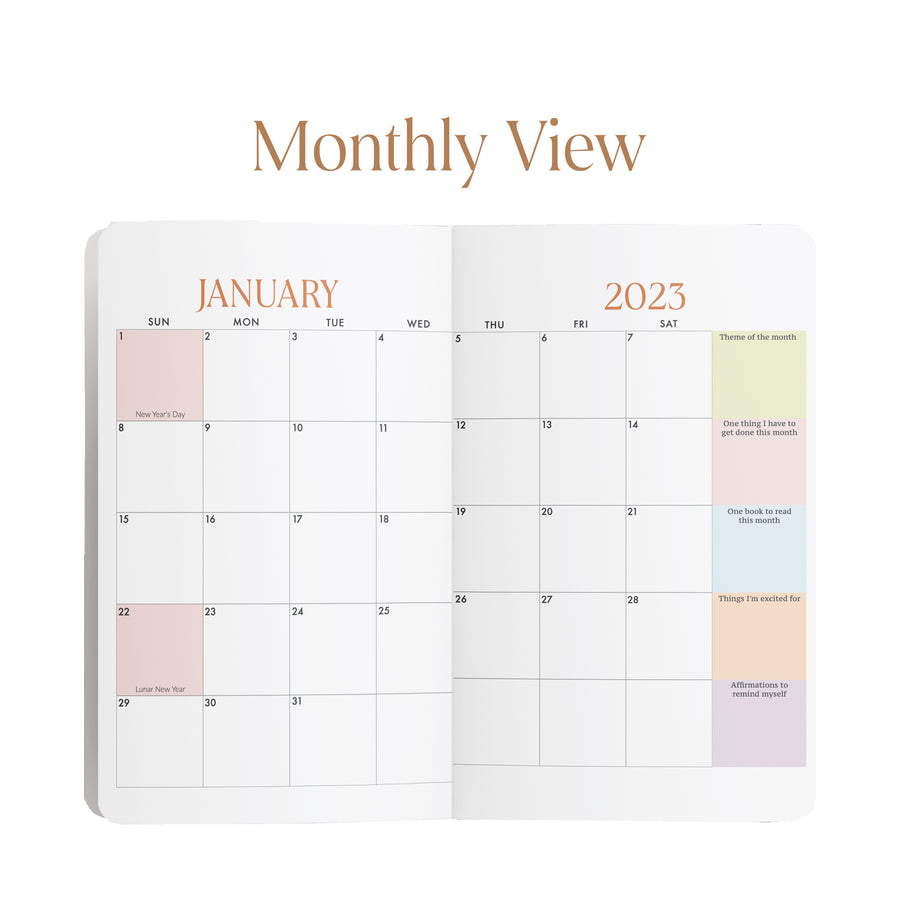 Rouge Pink 2023 Planner and Tote Bundle