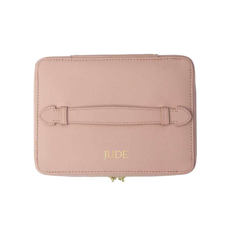 Eli Travel Jewelry Case - Nude Pink