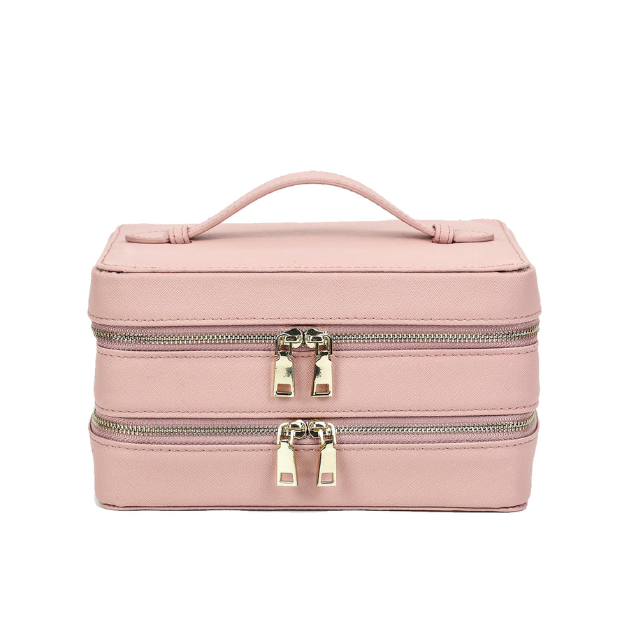 Eli Travel Jewelry Case - Nude Pink