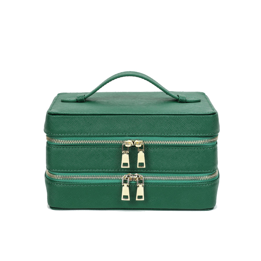 Eli Travel Jewelry Case - Emerald Green