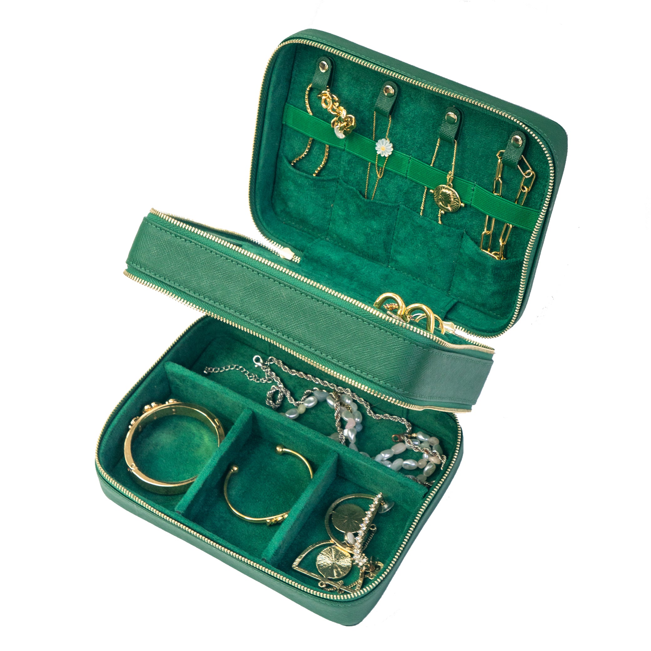 Emerald Green Eli Travel Jewelry Case | ANORAK